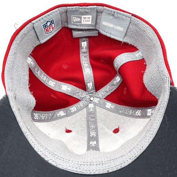 New Era 39Thirty Houston Texans NFL Football Red Cap Gray Bill M/L Baseball Hat - Picture 5 of 6